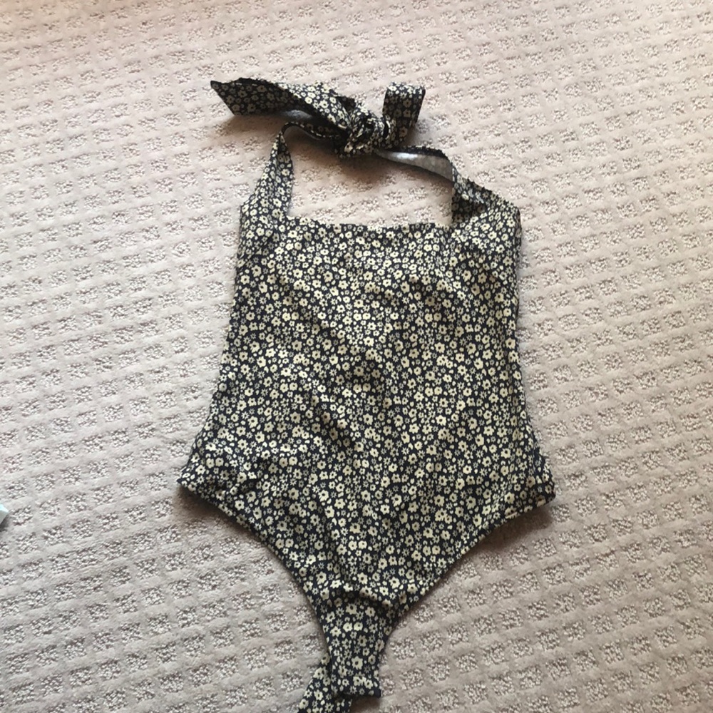 Free People Talk Back Bodysuit Halter XS/S NEW